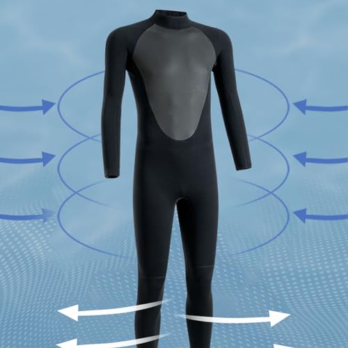 3 Mm Neopren-Neoprenanzug UV-Schutz Ganzkörper-Tauchanzug Langarm-Neoprenanzug mit Reißverschluss Vorne Zum Tauchen Schnorcheln Surfen Schwimmen Schwarz 3XL 42,00 * 35,00 * 6,00 (XL) von Mayueri
