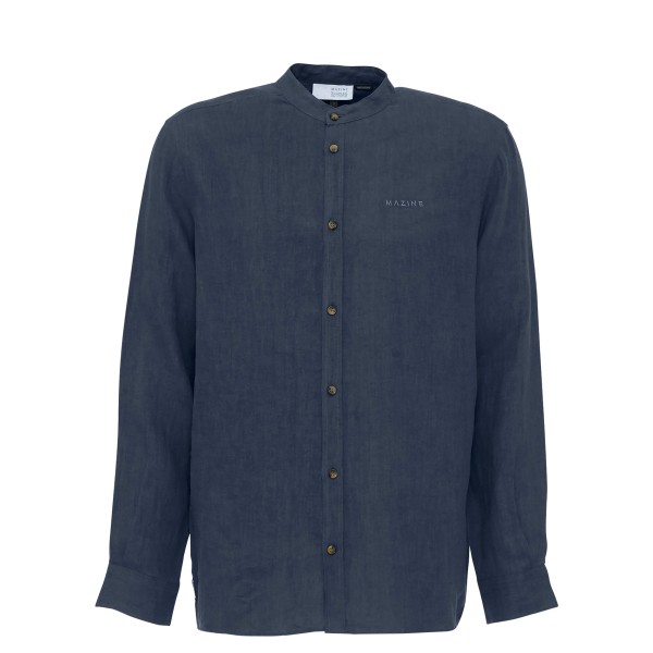 Mazine - Altona Linen Shirt - Hemd Gr L blau von Mazine