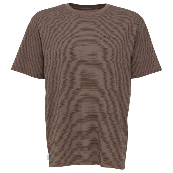 Mazine - Keith Striped T - T-Shirt Gr M braun von Mazine