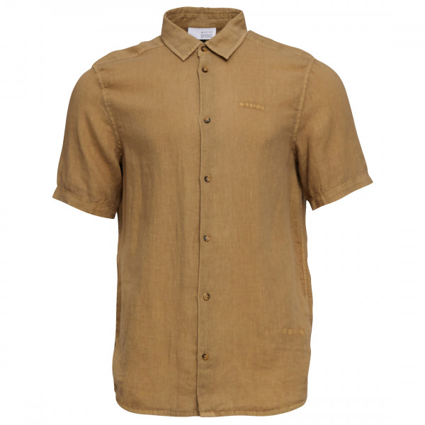 Mazine - Leland Linen Shirt - Hemd Gr XL braun/beige von Mazine