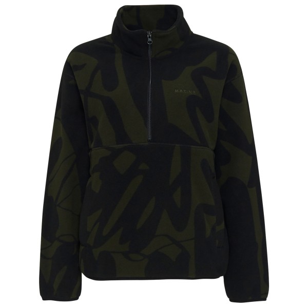 Mazine - Nash Printed Fleece Half Zip - Fleecepullover Gr XXL schwarz Mazine - Nash Printed Fleece Half Zip - Fleecepullover Gr XXL schwarz von Mazine