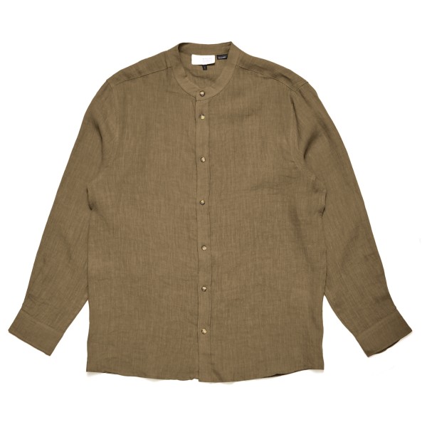 Mazine - Stand Collar Linen Shirt - Hemd Gr M braun Mazine - Stand Collar Linen Shirt - Hemd Gr M braun von Mazine