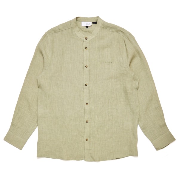 Mazine - Stand Collar Linen Shirt - Hemd Gr XL beige von Mazine