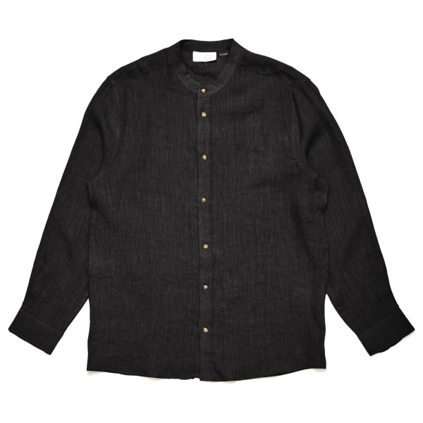 Mazine - Stand Collar Linen Shirt - Hemd Gr XL schwarz Mazine - Stand Collar Linen Shirt - Hemd Gr XL schwarz von Mazine