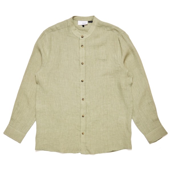 Mazine - Stand Collar Linen Shirt - Hemd Gr XXL beige Mazine - Stand Collar Linen Shirt - Hemd Gr XXL beige von Mazine
