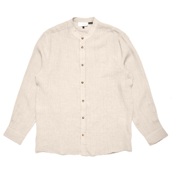 Mazine - Stand Collar Linen Shirt - Hemd Gr XXL weiß/beige Mazine - Stand Collar Linen Shirt - Hemd Gr XXL weiß/beige von Mazine