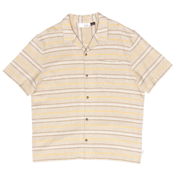 Mazine - Striped Linen-Mix Resort Shirt - Hemd Gr L beige Mazine - Striped Linen-Mix Resort Shirt - Hemd Gr L beige von Mazine