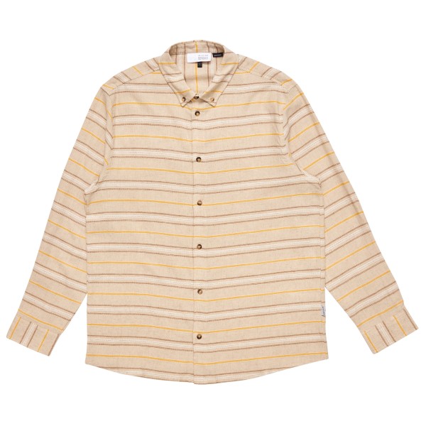 Mazine - Striped Linen-Mix Shirt - Hemd Gr M beige Mazine - Striped Linen-Mix Shirt - Hemd Gr M beige von Mazine
