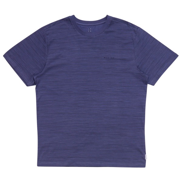 Mazine - Wobbly Striped T - T-Shirt Gr S blau von Mazine