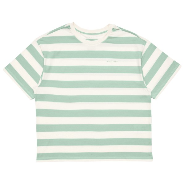 Mazine - Women's Block Stripes T - T-Shirt Gr L weiß/grün Mazine - Women's Block Stripes T - T-Shirt Gr L weiß/grün von Mazine