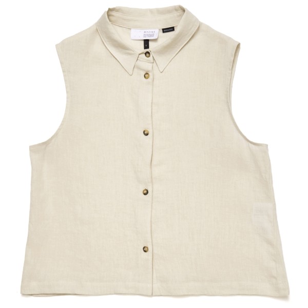 Mazine - Women's Sleeveless Linen Blouse - Bluse Gr L beige Mazine - Women's Sleeveless Linen Blouse - Bluse Gr L beige von Mazine