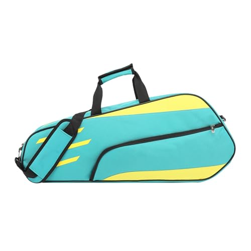 Schläger-Tennistasche – Tennisschlägerträger, langlebige Sportausrüstungstasche | Wasserdichte große Badminton-Rucksack-Tragetasche, Tennisschlägertasche für Schläger, Bälle, 28,35 x 4,33 x 11,81 Zoll von Mbiyhgta