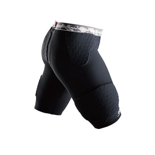 McDavid Herren Enganliegende Baskettballshorts, Hex-Polsterung, Schwarz, Gr.: S McDavid Herren Enganliegende Baskettballshorts, Hex-Polsterung, Schwarz, Gr.: S von McDavid