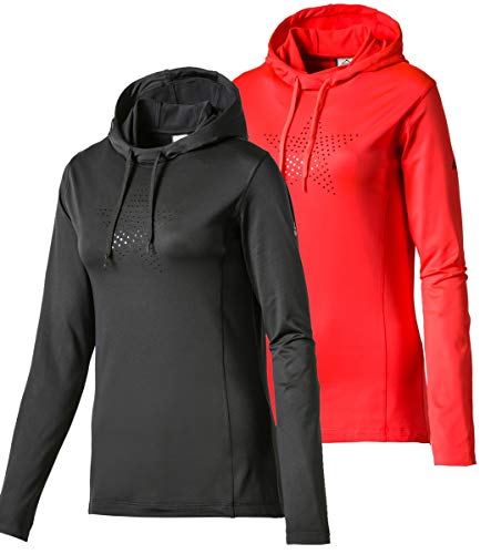 McKINLEY Damen Dilara Hoody Shirt, Coral Bright, 38 McKINLEY Damen Dilara Hoody Shirt, Coral Bright, 38 von Mc Kinley
