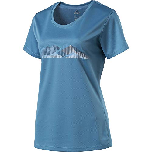 McKINLEY Damen Raffa T-Shirt, Blue, 46 von Mc Kinley