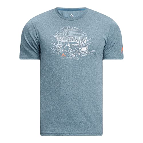 McKINLEY Herren kanno T Shirt, Melange/Blue Petrol, 3XL EU McKINLEY Herren kanno T Shirt, Melange/Blue Petrol, 3XL EU von Mc Kinley