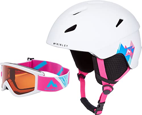 McKINLEY Unisex Jugend Pulse Hs-016 Skihelm, White/PINK, M von Mc Kinley