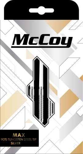 McCoy Darts D6009 MAX Dartpfeile-Set aus 90 % Wolframstahl, Silber, 22 g McCoy Darts D6009 MAX Dartpfeile-Set aus 90 % Wolframstahl, Silber, 22 g von McCoy