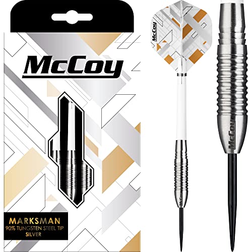 McCoy Darts D6018 Marksman | Premium 90% Wolframstahl Spitze Dartpfeile Set | Silber 22g McCoy Darts D6018 Marksman | Premium 90% Wolframstahl Spitze Dartpfeile Set | Silber 22g von McCoy