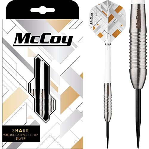 McCoy Darts D6056 Shark | Premium 90% Wolframstahl Spitze Dartpfeile Set | Silber 22g McCoy Darts D6056 Shark | Premium 90% Wolframstahl Spitze Dartpfeile Set | Silber 22g von McCoy
