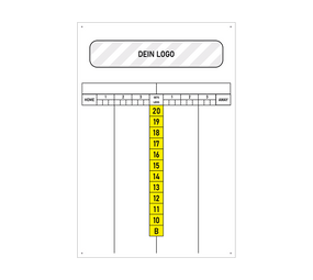 Scoreboard mit Wunschdruck 40 x 60 cm Scoreboard mit Wunschdruck 40 x 60 cm von McDart