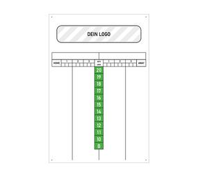 Scoreboard mit Wunschdruck 40 x 60 cm Scoreboard mit Wunschdruck 40 x 60 cm von McDart