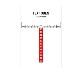 Scoreboard mit Wunschdruck 40 x 60 cm Scoreboard mit Wunschdruck 40 x 60 cm von McDart