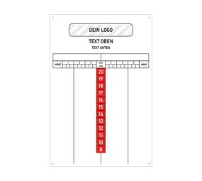 Scoreboard mit Wunschdruck 40 x 60 cm Scoreboard mit Wunschdruck 40 x 60 cm von McDart