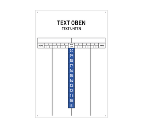 Scoreboard mit Wunschdruck 40 x 60 cm Scoreboard mit Wunschdruck 40 x 60 cm von McDart