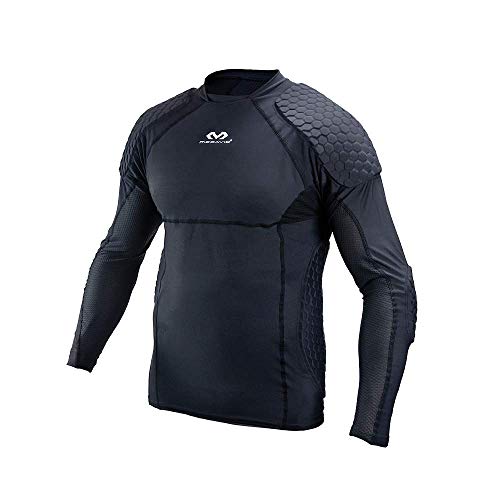 McDavid HEX Torwartshirt, Unterziehshirt Torwart, Torhütershirt, Protectionshirt - Undershirt mit Rippenshutz, Ellbogenshutz und Schulernshutz von McDavid