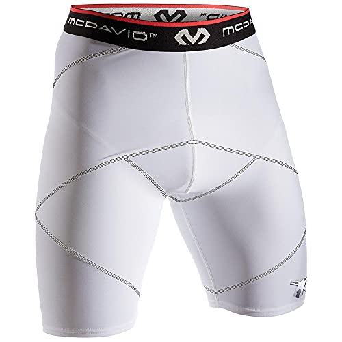 McDavid Herren Kompressions Shorts mit Hüft-Spica-Stabilisierung, Weiß, L, 8200R-WH-L McDavid Herren Kompressions Shorts mit Hüft-Spica-Stabilisierung, Weiß, L, 8200R-WH-L von McDavid