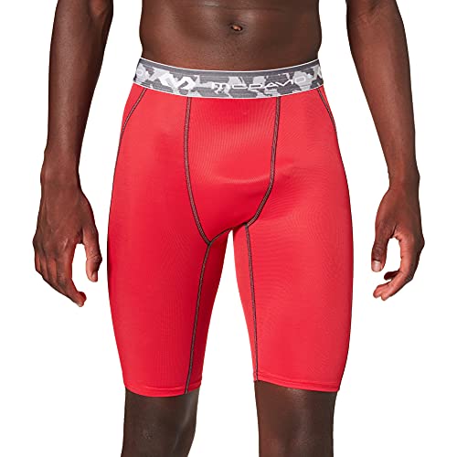 McDavid Herren Kompressionshose HDC Shorts, Rot, L (Herstellergröße: L) von McDavid