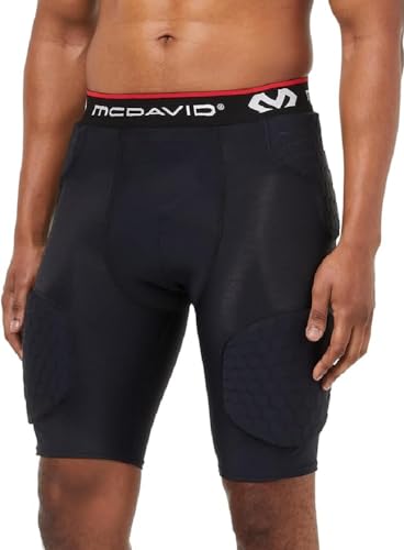 McDavid Hex Basketball-Hose Thudd, Black, XL, Schwarz (Black/737) von McDavid