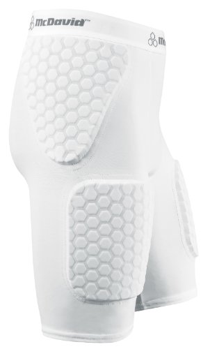 McDavid HexPad 757 Herren Handball-/Basketball-Hose Thudd, Shorts M weiß von McDavid