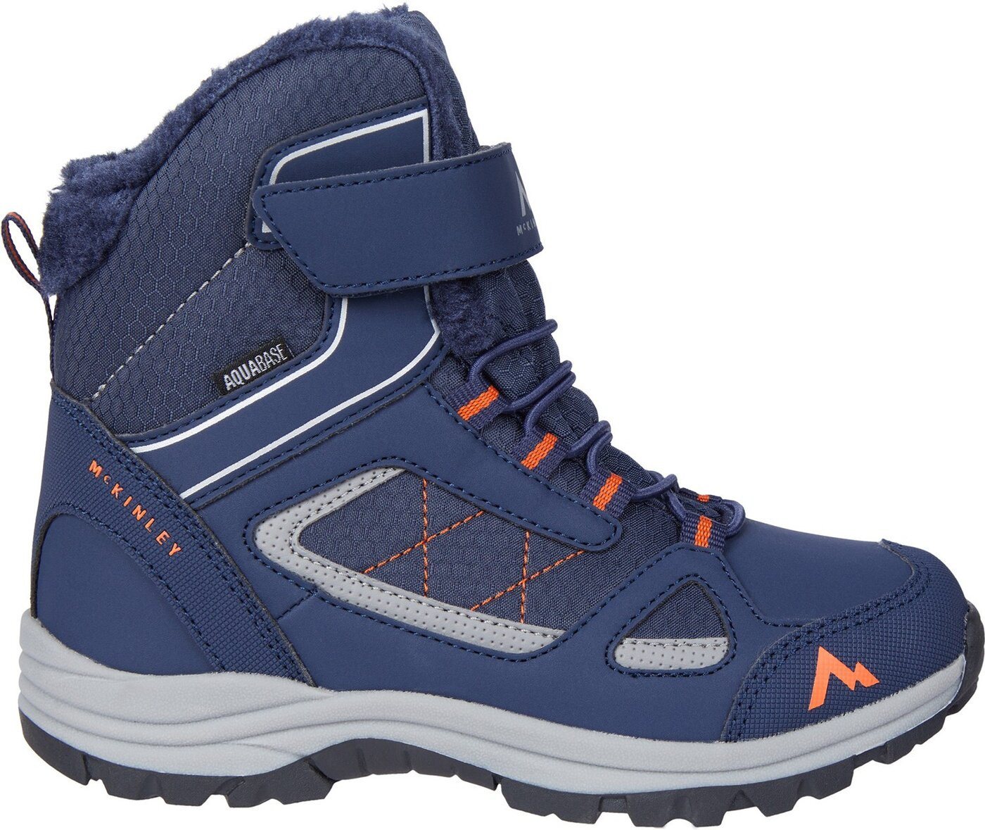 McKINLEY Ki.-Après-Stiefel Maine MID WI AQB J NAVY/ORANGE DARK/CHA Wanderschuh McKINLEY Ki.-Après-Stiefel Maine MID WI AQB J NAVY/ORANGE DARK/CHA Wanderschuh von McKINLEY