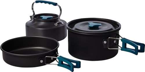 McKINLEY Unisex – Erwachsene Kochgeschirr Cooking Set Anodized Geschirr, schwarz, OneSize McKINLEY Unisex – Erwachsene Kochgeschirr Cooking Set Anodized Geschirr, schwarz, OneSize von Mc Kinley