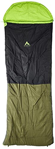 McKINLEY Unisex – Erwachsene Trekker Schlafsack, Olive Dark/Black Nig, 195R von Mc Kinley