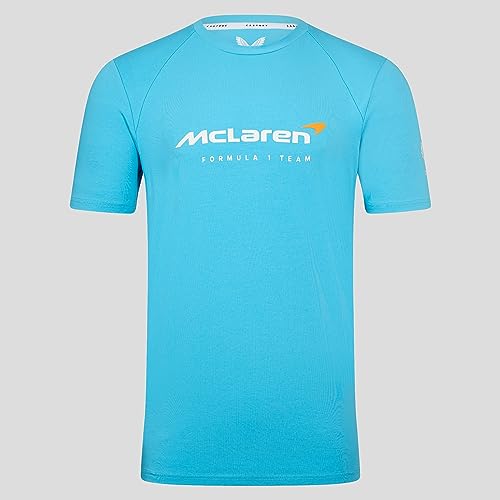 McLaren F1 Team Lifestyle T-Shirt Aquarius Erwachsene Größen Bio-Baumwollmischung Offizieller Merchandise-Artikel (Medium) von McLaren