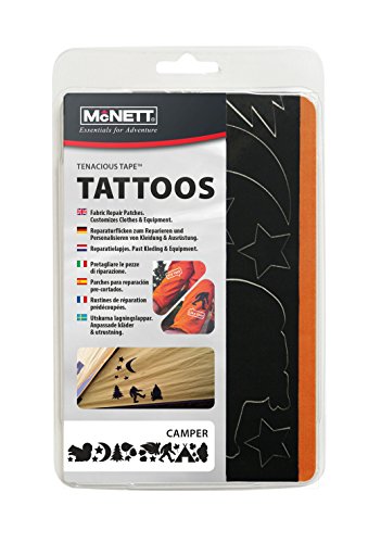 McNett Tenacious Tape-Tattoos - Camper, schwarz, 7,6 x 50 cm McNett Tenacious Tape-Tattoos - Camper, schwarz, 7,6 x 50 cm von McNett