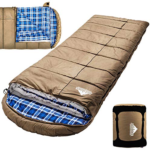 Mcota Winter 0 Grad Schlafsack aus Segeltuch zum Angeln, Jagen und Camping, besonders im kalten Winter im Freien, mit herausnehmbarem Flanellfutter und Kompressionssack für große Erwachsene Mcota Winter 0 Grad Schlafsack aus Segeltuch zum Angeln, Jagen und Camping, besonders im kalten Winter im Freien, mit herausnehmbarem Flanellfutter und Kompressionssack für große Erwachsene von Mcota