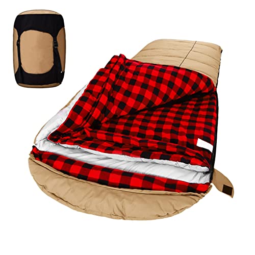 Mcota Winter 0 Grad Canvas Schlafsack zum Angeln, Jagd, Reisen und Camping besonders im kalten Winter Outdoor mit herausnehmbarem Flanellfutter und gratis Kompressionssack für große Erwachsene Mcota Winter 0 Grad Canvas Schlafsack zum Angeln, Jagd, Reisen und Camping besonders im kalten Winter Outdoor mit herausnehmbarem Flanellfutter und gratis Kompressionssack für große Erwachsene von Mcota