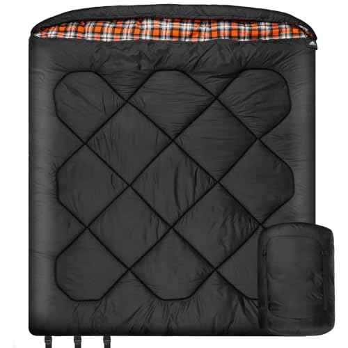 Mcota Winter 0 Grad Doppelschlafsack, Queen-Size-Größe, Schlafsack mit 100% Baumwoll-Flanellfutter, warm und wasserdicht, für 2 Personen Schlafsack für Camping, Angeln oder Jagd bei kaltem Wetter Mcota Winter 0 Grad Doppelschlafsack, Queen-Size-Größe, Schlafsack mit 100% Baumwoll-Flanellfutter, warm und wasserdicht, für 2 Personen Schlafsack für Camping, Angeln oder Jagd bei kaltem Wetter von Mcota