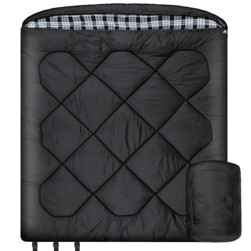 Mcota Winter 0 Grad Doppelschlafsack, Queen-Size-Größe, Schlafsack mit 100% Baumwoll-Flanellfutter, warm und wasserdicht, für 2 Personen Schlafsack für Camping, Angeln oder Jagd bei kaltem Wetter Mcota Winter 0 Grad Doppelschlafsack, Queen-Size-Größe, Schlafsack mit 100% Baumwoll-Flanellfutter, warm und wasserdicht, für 2 Personen Schlafsack für Camping, Angeln oder Jagd bei kaltem Wetter von Mcota