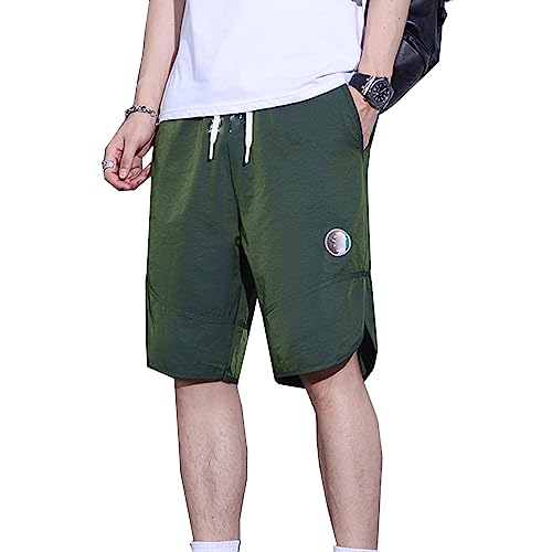 Herren Cargo Shorts Bermuda Kurze Hose aus weichem Material mit Stretchanteil Sommer Bermuda Freizeitshort Kurze Hose mit Taschen,C,4XL von Mdrcg