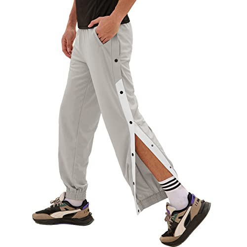 Mdrcg Herren Hosen Mit Seitlicher Knopfleiste Streifen Herren Jogginghose Sporthose Herren Knopfleiste Trainingshose Lang Freizeithosen Yogahose Streifen Sweathose,C,L von Mdrcg