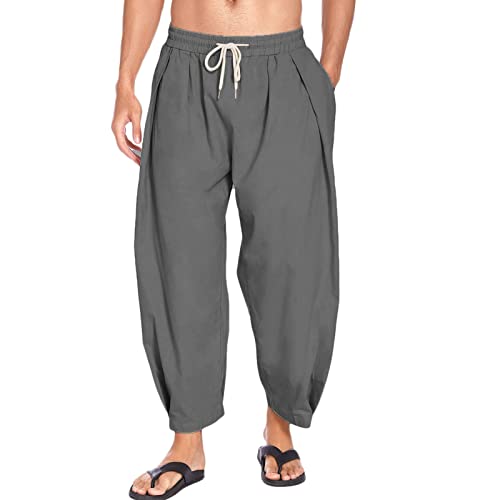 Mdrcg Herren Jogginghose Freizeithose Baumwolle Sweathose Lange Atmungsaktiv Sporthose Yogahose Klassische,C,S von Mdrcg