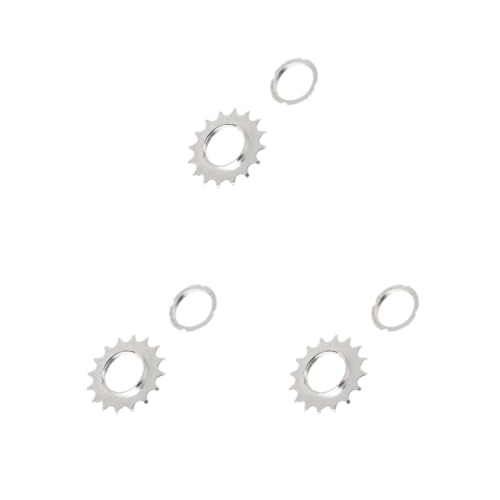 Mealoodiousmusea 3er-Set Fahrrad-Freilauf-Modifizierte Komponenten, Fahrrad-Armaturen, Radgetriebe, Schwungrad-Komponenten, Ersatzrad-Komponenten, 16T von Mealoodiousmusea