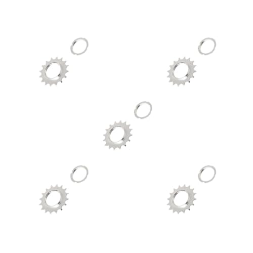 Mealoodiousmusea 5er-Set Fahrrad-Freilauf-Modifizierte Komponenten, Fahrrad-Armaturen, Radgetriebe, Schwungrad-Komponenten, Ersatzrad-Komponenten, 16T von Mealoodiousmusea