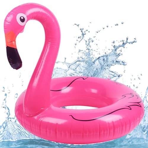 Mecctuck Schwimmring Erwachsene, Flamingo Schwimmring, Flamingo Aufblasbar Schwimmsitz, Schwimmreifen Erwachsene, Pool Aufblasbarer Schwimmt, Aufblasbarer Schwimmring, Float Schwimmring für Erwachsene von Mecctuck