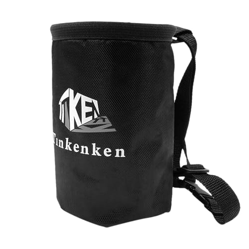 Mecmbj Chalkbag, Wasserdichter Boulder Chalk Bag mit verstellbarem Hüftgurt, Boulder Bag mit Aufbewahrungstasche, Kordelzugverschluss, Kreidebeutel zum Klettern, Gewichtheben von Mecmbj